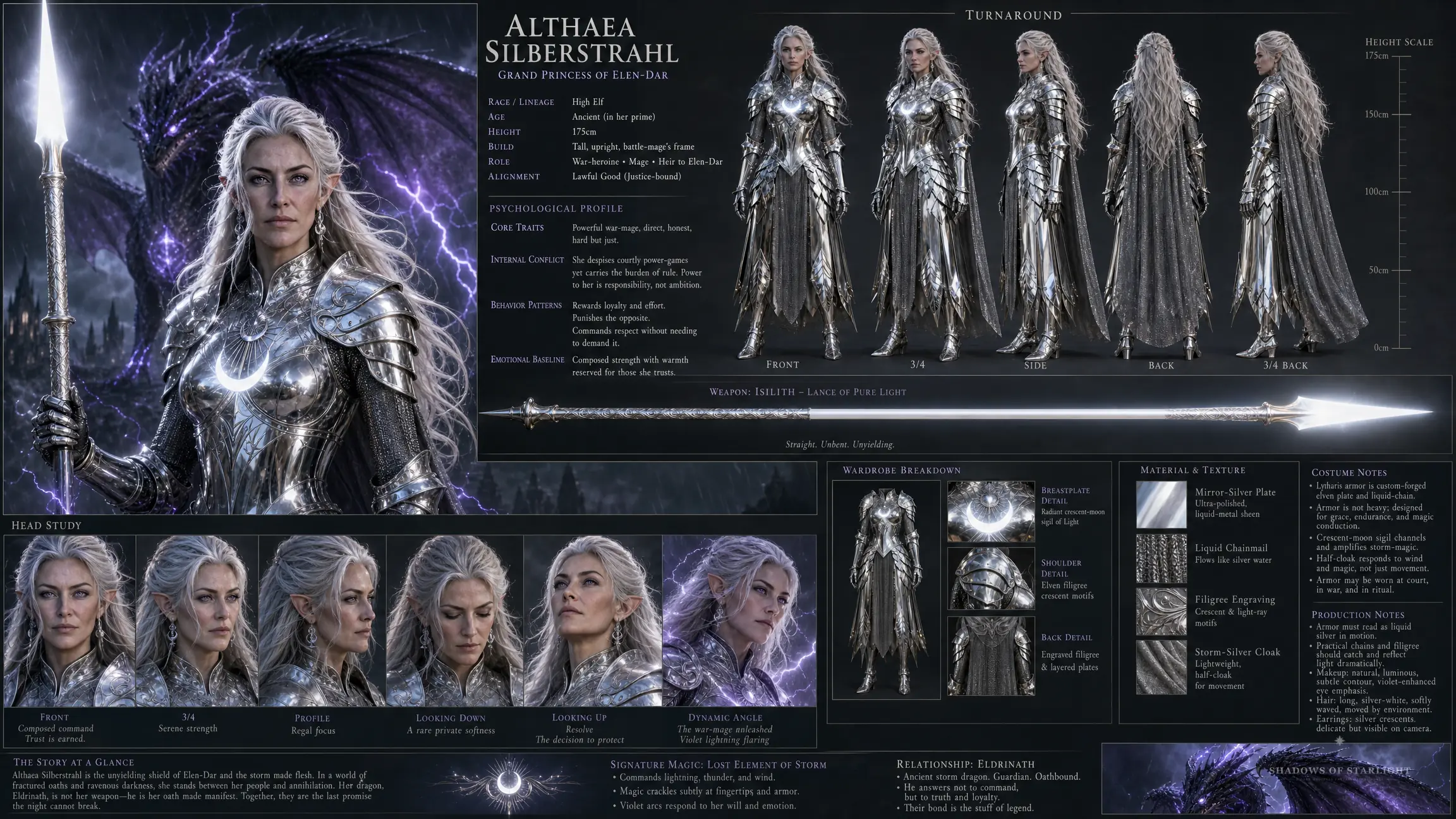 Design sheet of Althaea Silberstrahl