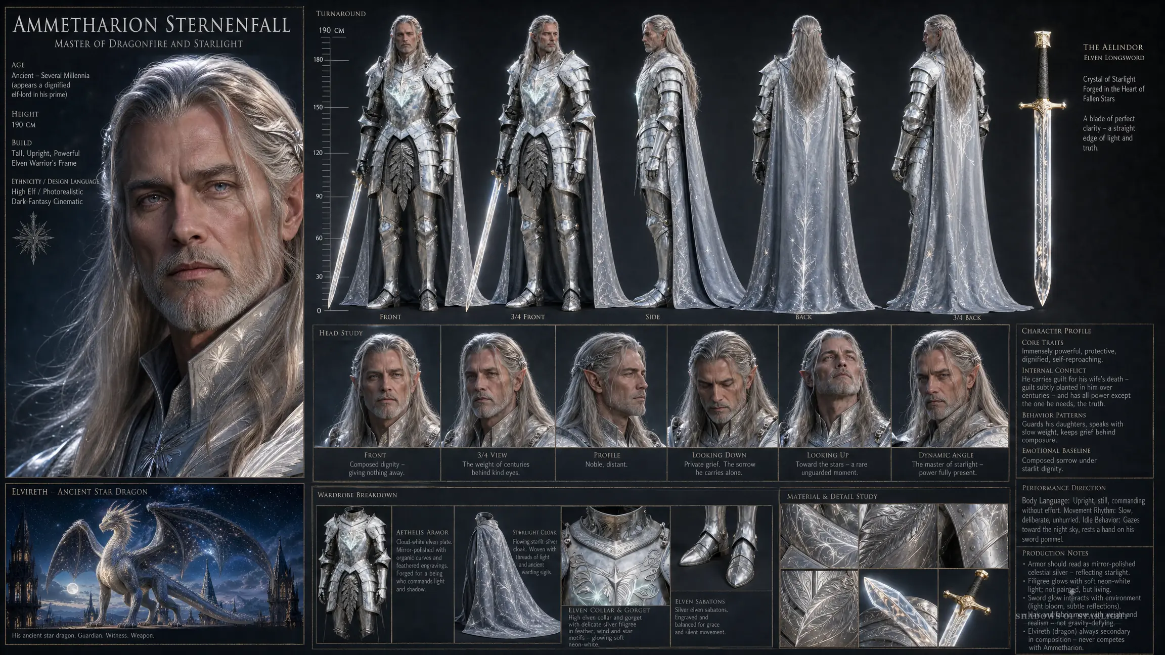 Design sheet of Ammetharion Sternenfall