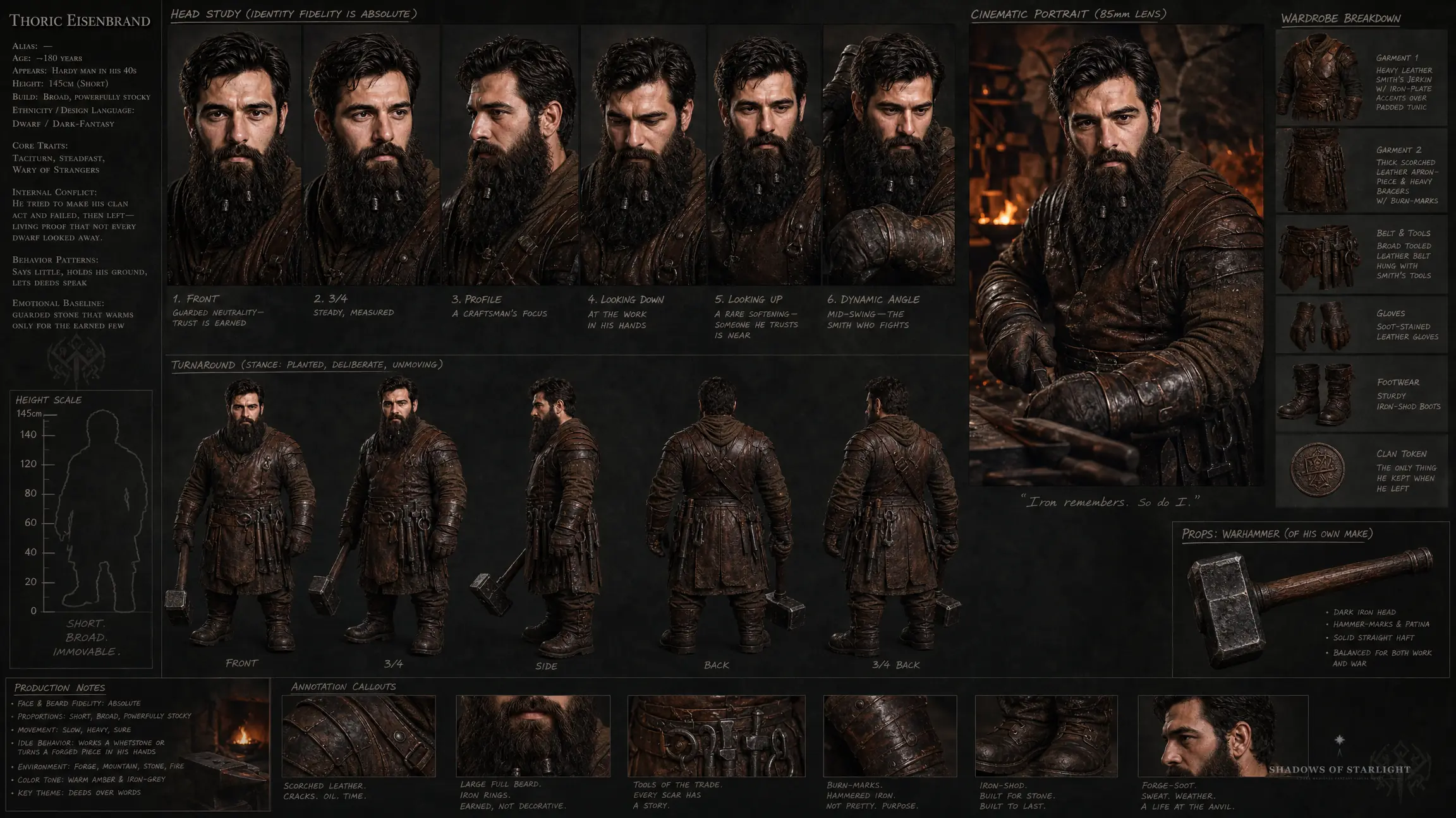 Design sheet of Thoric Eisenbrand