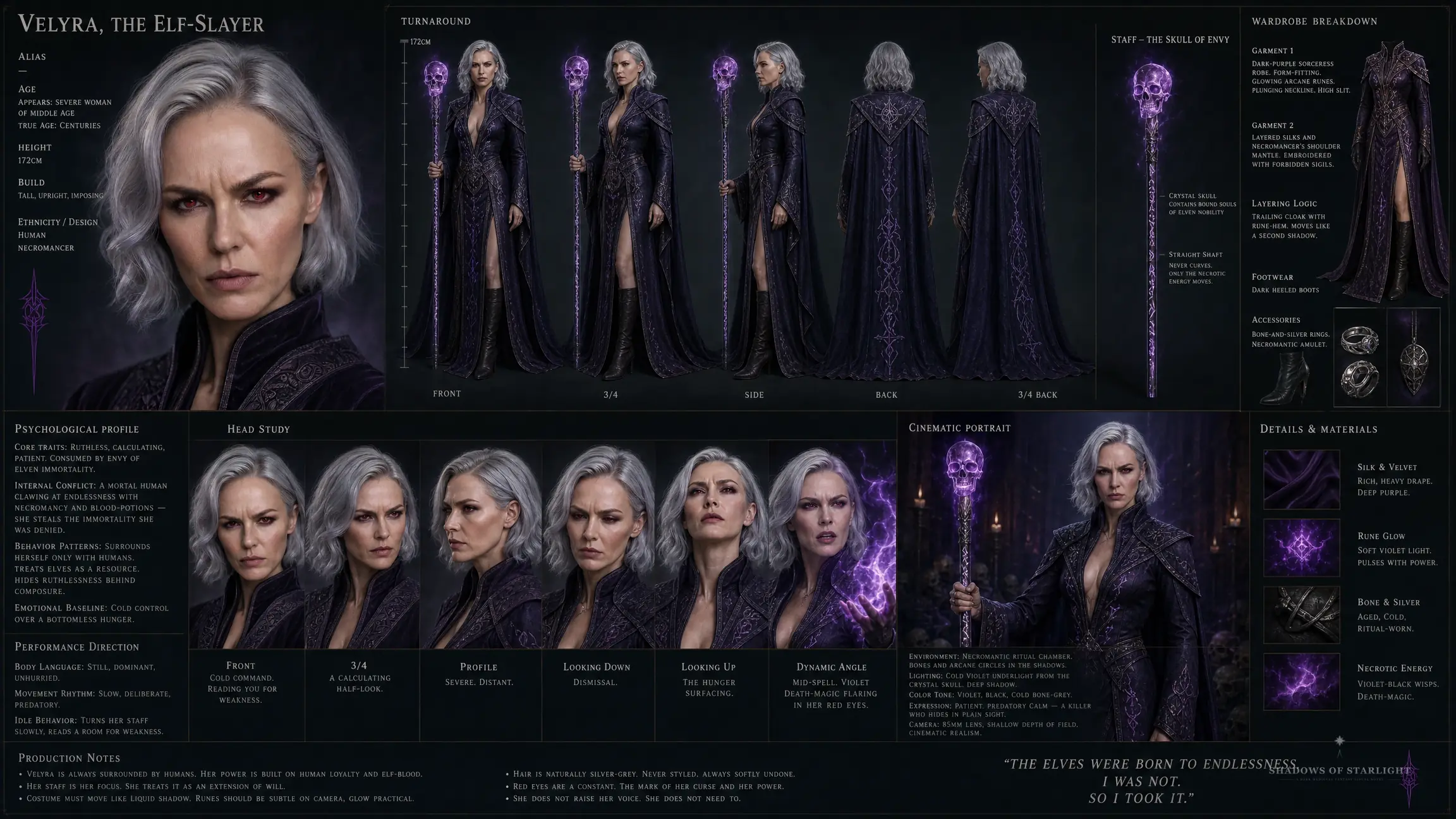 Design sheet of Velyra