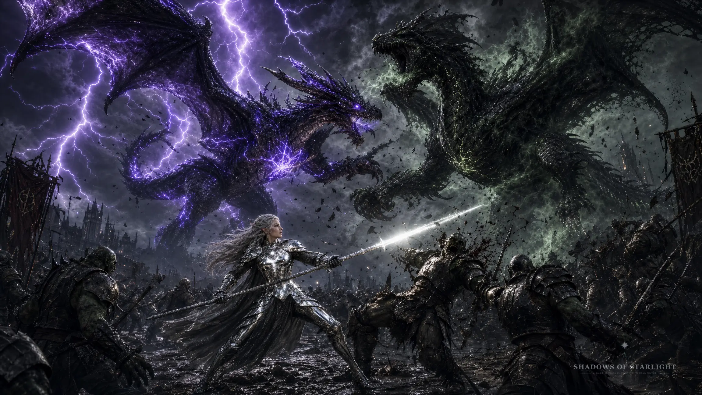 Althaea Silberstrahl in battle against the orcs