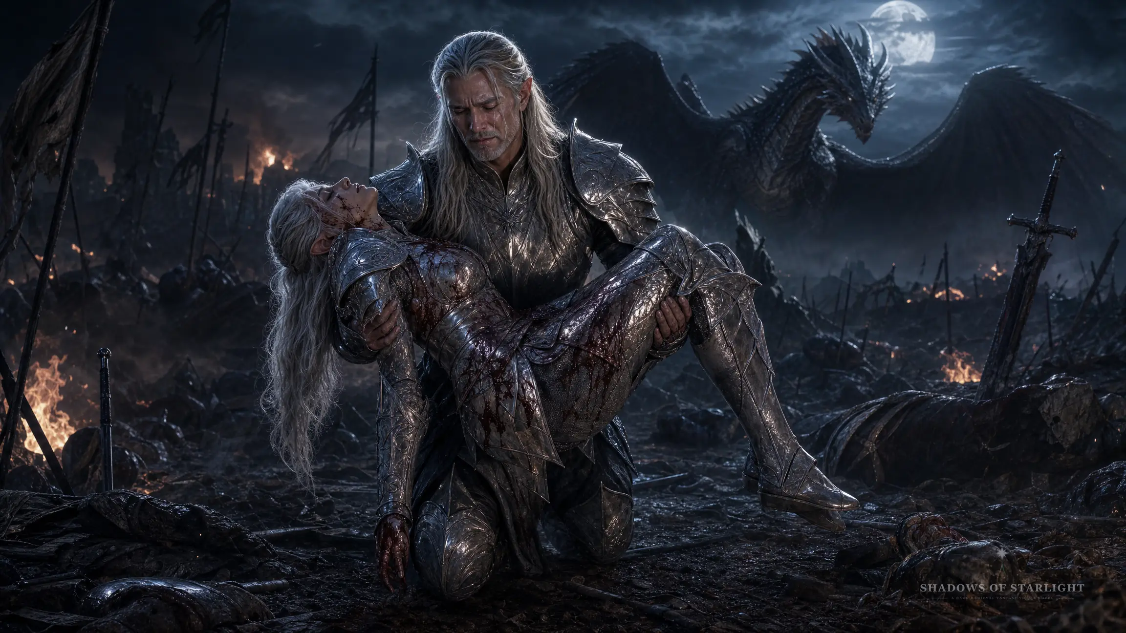 Ammetharion carries the fallen Althaea from the battlefield